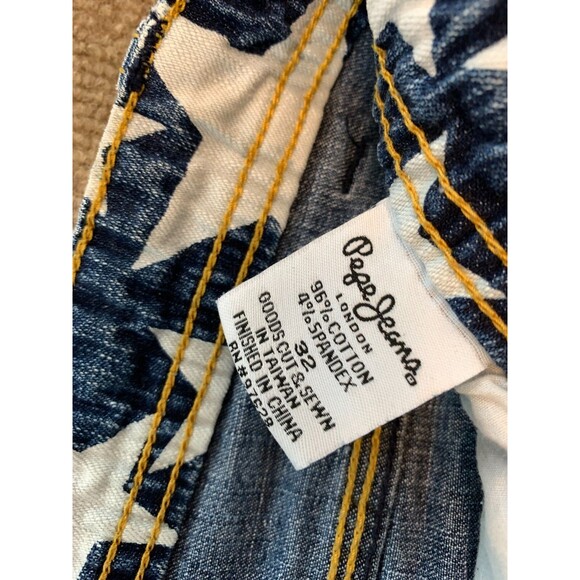 Pepe Jeans Womens 32x31 Low Rise Bootcut Embellished Stretch UK Denim - Picture 7 of 8